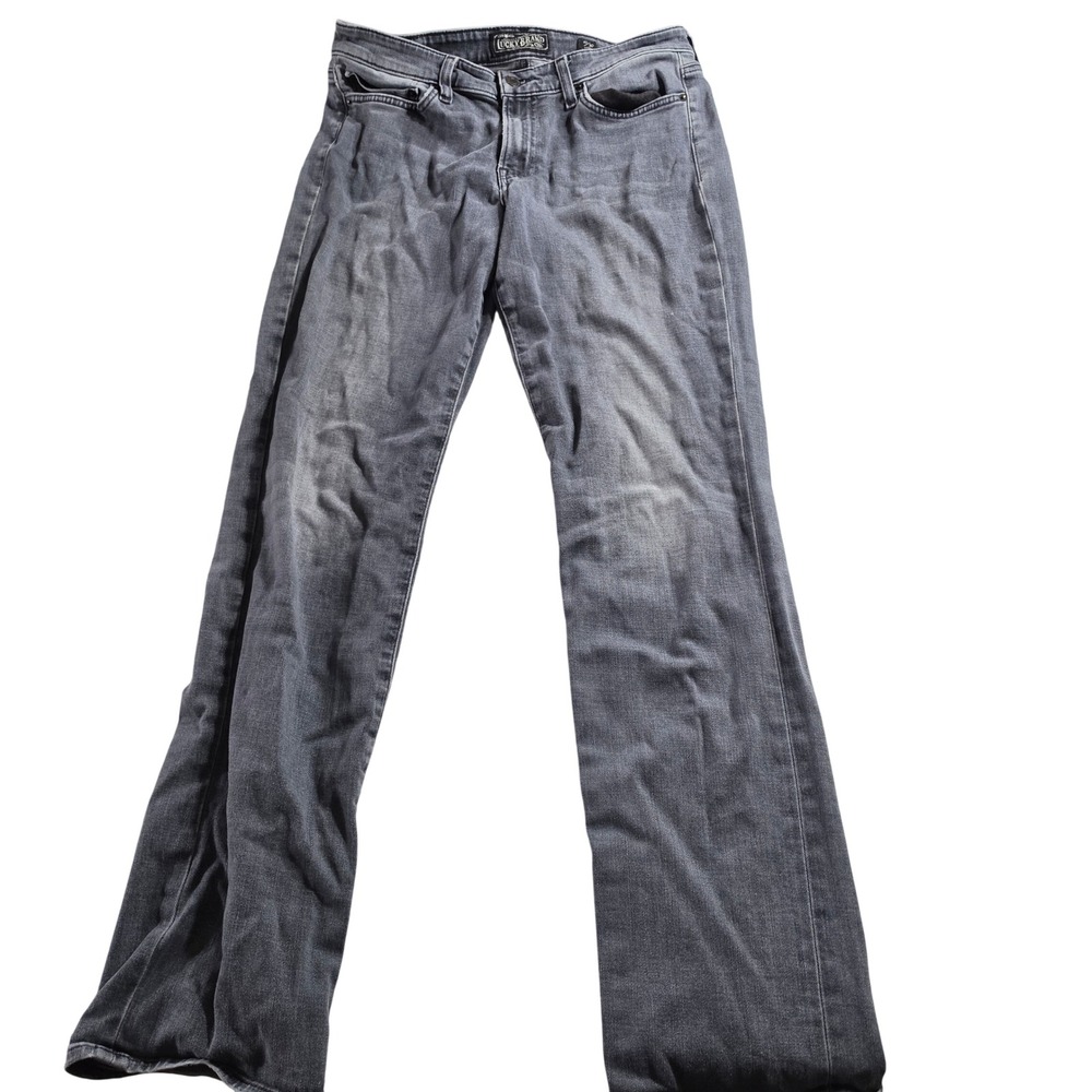 Lucky Brand Sweet Straight Grey Denim Jeans Womens 10/30 Long 7W12818